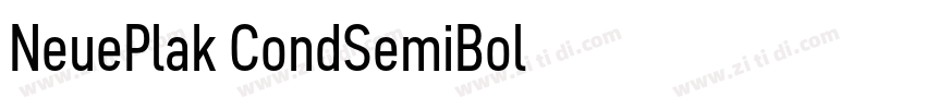 NeuePlak CondSemiBol字体转换